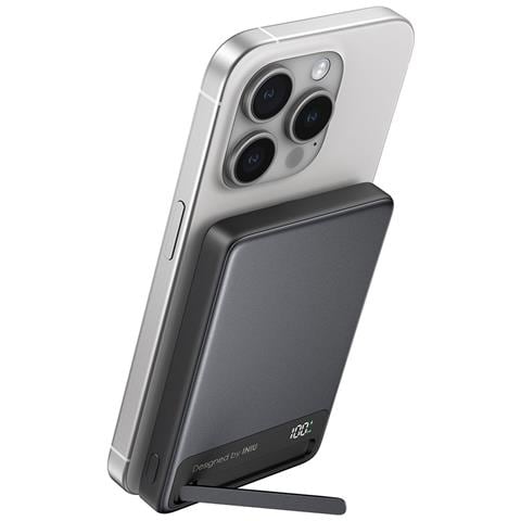 Batteria Esterna Magnetica Senza Fili Magsafe Da 10000mah 2 Porte Usb-c, Nero - Foto 1