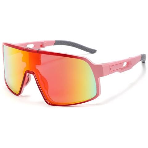 Occhiali Da Sole Sportivi Pieghevoli Con Custodia - Montatura Rosa - Foto 1