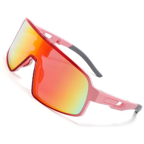 Occhiali Da Sole Sportivi Pieghevoli Con Custodia - Montatura Rosa - Foto 3