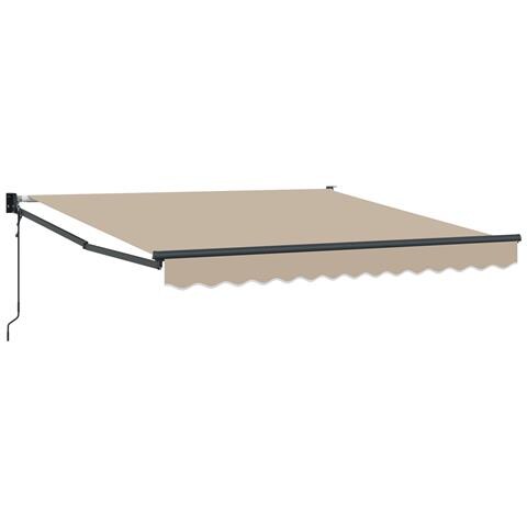 Tenda Retrattile Automatica  Beige 300x250 cm, Tessuto Sostitutivo per Tenda  per Telaio 3x2.5 m Beige - Foto 1