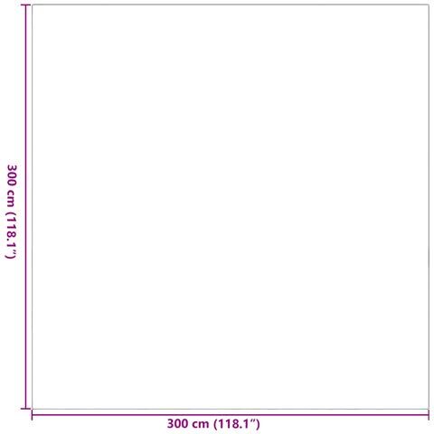 Coperta da esterno ARAKIL Grigio e Bianco Poliestere Grande Pieghevole - Foto 6