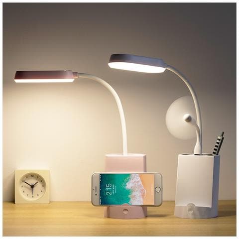 Lampada Da Tavolo A Led Per La Protezione Degli Occhi Per La Casa E La Camera Da Letto Pink - Foto 2