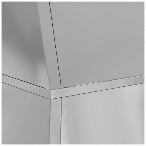 Vaso a Pilastro 2 pcs Argento 35 x 35 x 73 cm Acciaio - Foto 9