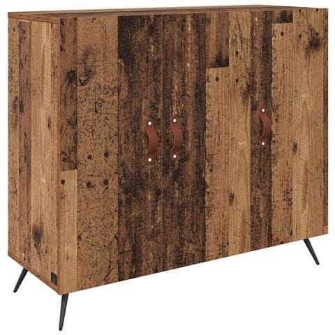 Credenza Marrone 90 x 34 x 80 cm Legno multistrato - Foto 1
