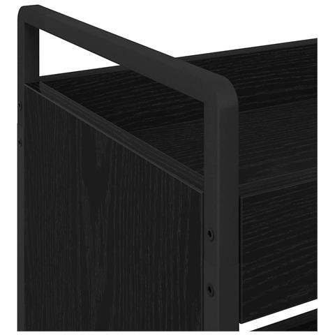 Carrello da Cucina Rovere nero 70 x 30 x 82 cm - Foto 9