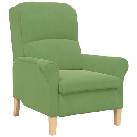poltrona Verde chiaro 76 x 94 x 102 cm Velluto - Foto 1