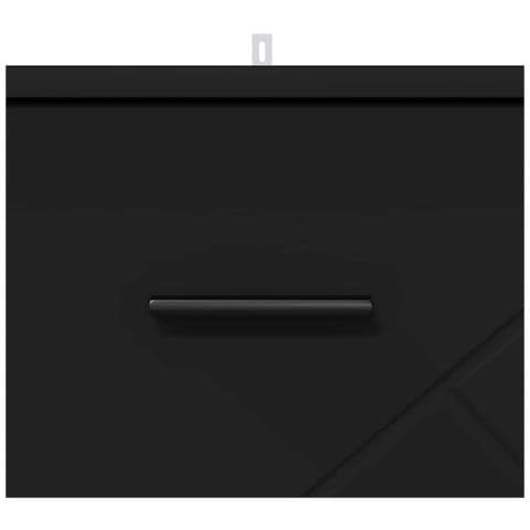 Armadio da Notte Nero 38 x 38 x 66 cm Legno multistrato - Foto 9