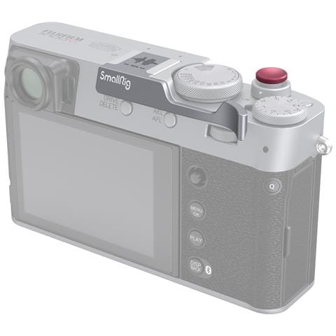 Impugnatura 4566 per Pollice Fujifilm X100VI X100V Alluminio Silicone Argento - Foto 1