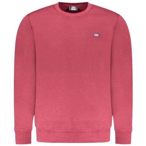 Felpa rossa da uomo con cerniera© Norvegia 1963 - Taglia: XL, Colore: Rosso - Foto 1