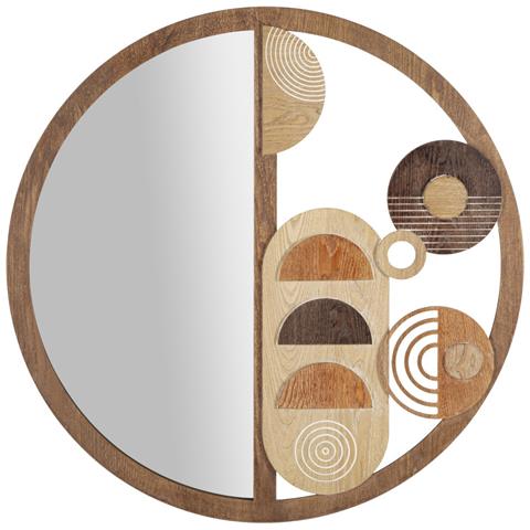 Specchio Con Cornice Vkh483-multicolore-mdf-80x3x80 Cm - Foto 1
