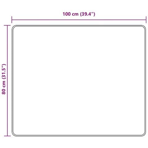 Runner Tappeto MARSA Nero 80 x 100 cm Poliestere e PVC - Foto 7