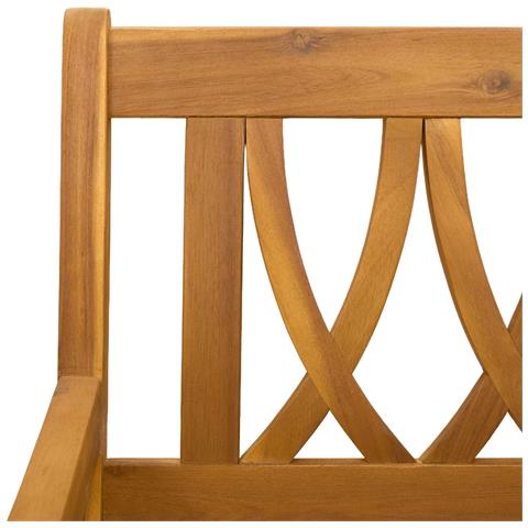 Panchina da esterno 4 pcs Naturale 56 x 55,5 x 90 cm - Foto 9