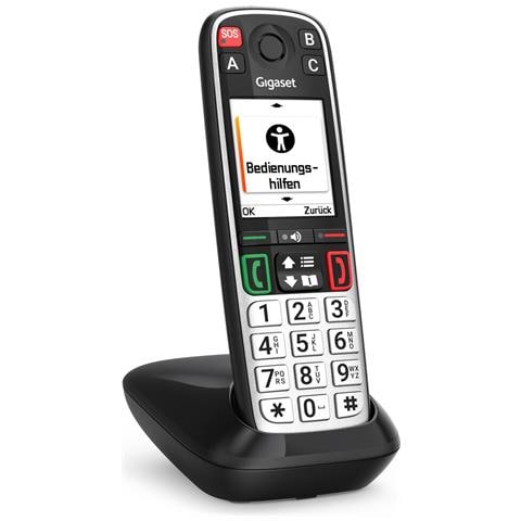 EASY 500 Telefono analogico /DECT Identificatore di chiamata Nero, Argento - Foto 1