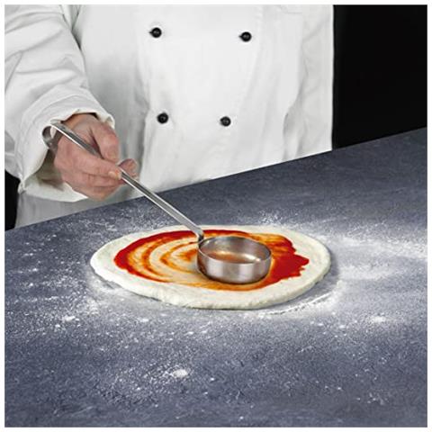 60562 - Mestolo per salsa per pizza, mestolo da cucina, mestolo in acciaio inox - Foto 2
