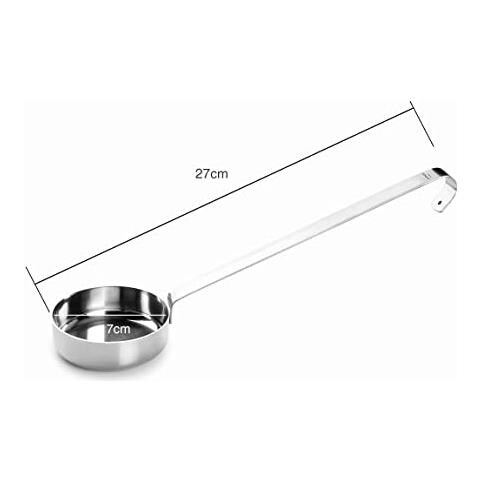 60562 - Mestolo per salsa per pizza, mestolo da cucina, mestolo in acciaio inox - Foto 3
