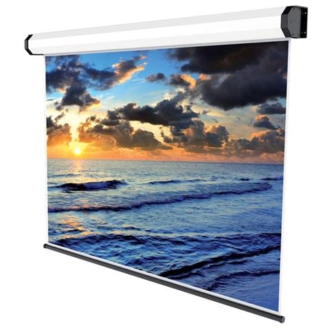 Schermo Elettrico Professional 300x225 4:3 Tela Bianca Senza Bordo Nero Perimetrale - Foto 1