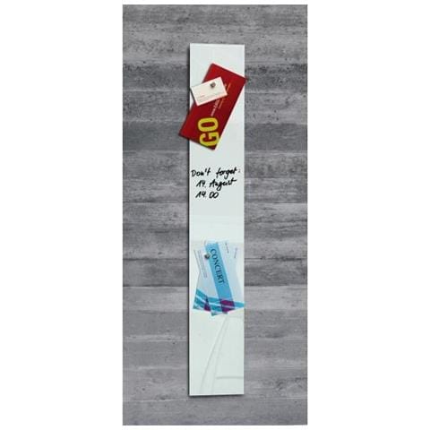 Lavagna Magnetica in Vetro Artverum® 12 x 78 cm Bianco - Foto 3