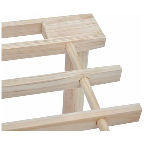 Scarpiere a 3 Livelli 2 pz in Legno Massello di Abete - Foto 2