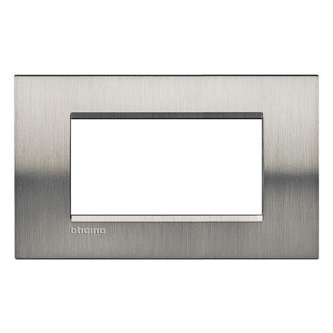 Placca Living Light Acciaio Spazzolato Lna4804acs Quadra - Foto 2