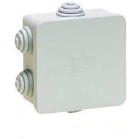 Scatola Stagna 8 X 8 Cm (80 X 80 X 40) Ip44 6 Passa Cavi - Foto 1