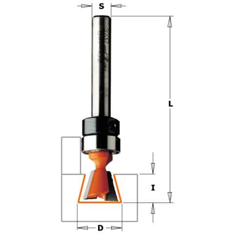 Fresa X Incastri 14 Gr. Hw S=6 D=12.7x12.7x52.5 C/cusc Dx 718.127.11b - Foto 1