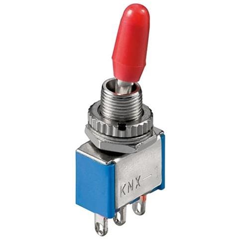 Interruttore a levetta Wentronic Goobay in miniatura blu - ON-OFF-ON