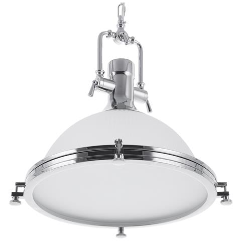 Lampadario In Vetro E Metallo Cromato Ebron - Foto 30