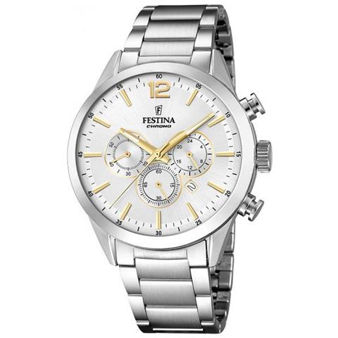 Orologio Uomo Timeless Cronografo Acciaio Silver / gold F20343/1 - Foto 1