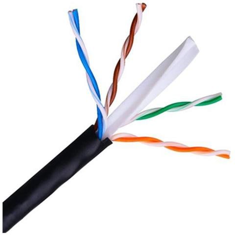10.20.0502-EXT-BK - Cavo di Rete RJ45 Cat. 6 UTP AWG24 Rigido, Fuori, Bobina 100 MTS - Foto 1