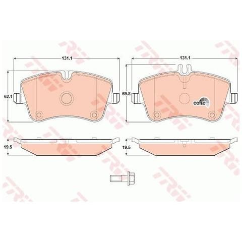 Kit Pastiglie Freno Gdb1413 - Foto 1