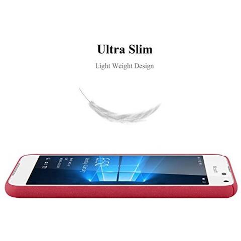 Custodia Compatibile Con Nokia Lumia 650 In Frosty Rosso - Hard Case Coperchio Protettivo In Frosted Look Contro I Graffi E Gli Urti - Foto 2