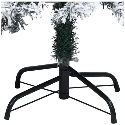Albero di Natale Artificiale con Neve Fioccata Verde 120 cm PVC - Foto 2
