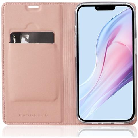 Custodia Compatibile Con Apple Iphone 13 Mini In Classy Oro Rosa - Coperchio Protettiva Con Chiusura Magnetica, Funzione Stand E Tasca Per Le Carte - Foto 1