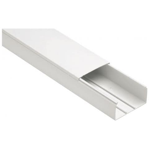 Canale Portacavi Con Coperchio 120x60 Bianco Barra 2 Metri - Eccp12060b - Foto 1