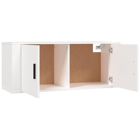 Mobili Porta Tv A Parete 2 Pz Bianco 100x34,5x40 Cm - Foto 8
