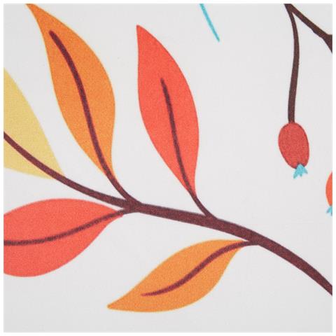 Cuscino Decorativo Viscaria Velluto 45 X 45 Cm Motivo Di Piante Bianco - Foto 5