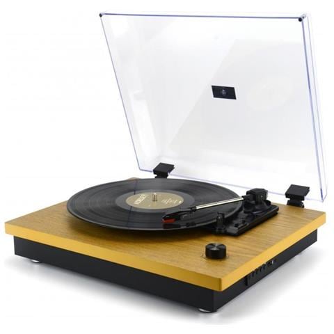 Giradischi Vintage TT53WD 33 - 45 -78 giri, Wireless Audio, Riproduzione e Registrazione USB - Foto 3
