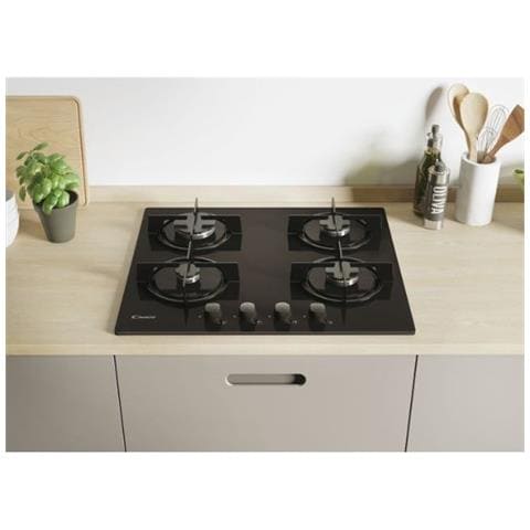 Piano Cottura CVW6BB a Gas 4 Zone Cottura da 60 cm Colore Nero - Foto 2