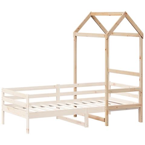 Tetto Per Letto Bambini 98x70x176,5 Cm Legno Massello Di Pino - Foto 3