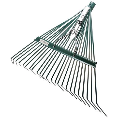 Scopa Rastrello Resistente Da Giardino Per Erba E Foglie 24 Denti Senza Manico Brixo Rack - Foto 1