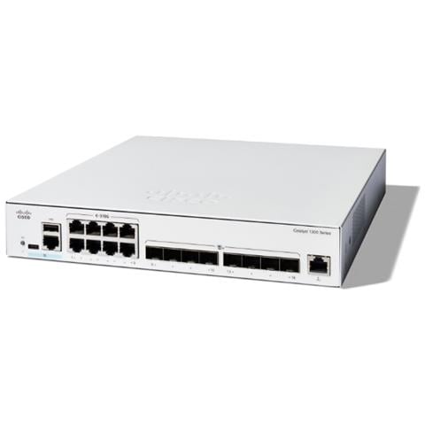 Catalyst 1300-16XTS - Switch - L3 - Smart - 8 x 10GBase-T + 8 x 10 Gigabit SFP - Foto 1
