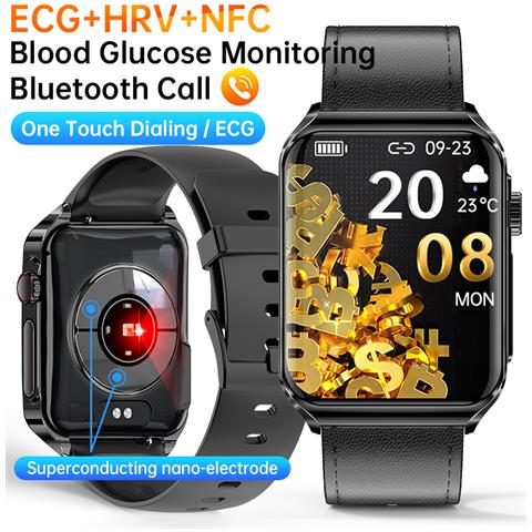 Smartwatch Con Monitoraggio Cardiaco Ecg /chiamate Bluetooth /musica Bluetooth Black - Foto 2