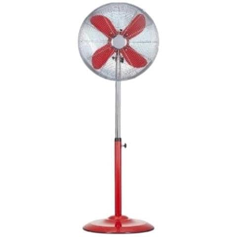 Ventilatore a Piantana VP40CR con 4 Pale 3 Livelli di Velocità Potenza 40 W Colore Rosso - Foto 1