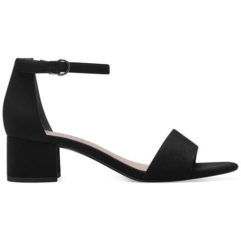 Black Casual Part-open Sandals Sandali Tessile Scarpe Donna Nero Eu 37, 1-28201-42 001 - Foto 2
