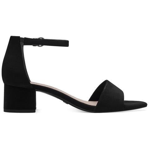 Black Casual Part-open Sandals Sandali Tessile Scarpe Donna Nero Eu 37, 1-28201-42 001 - Foto 3