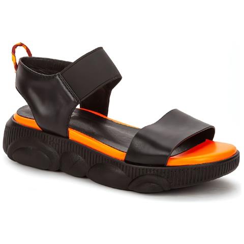 Black Casual Open Sandals Sandali Sintetico E Tessile Scarpe Bambina Nero Eu 32, 937307/01-01 - Foto 1