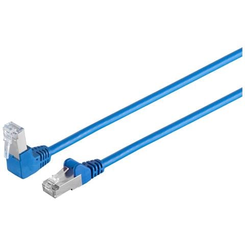 Cavo Patch Di Rete Per Connettività Massima S/conn Cat 6 S/ftp Pimf Angolo Dritto Blu 10 M (08-64021) - Foto 1