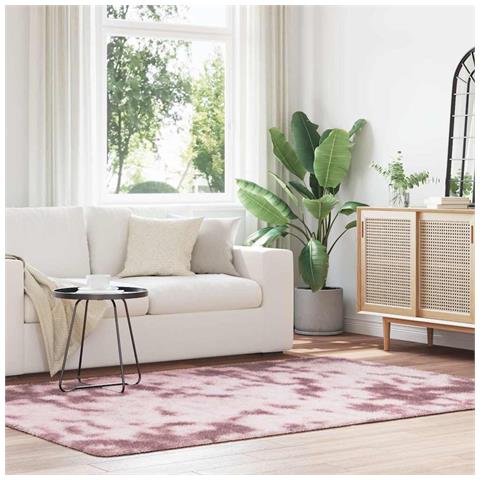Tappeto Shaggy a Pelo Lungo NAVARRA Rosa Antico 160x230cm - Foto 1