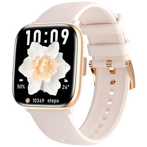 Smartwatch Con Monitoraggio Della Salute E Chiamate Bluetooth, Rosa Chiaro - Foto 1