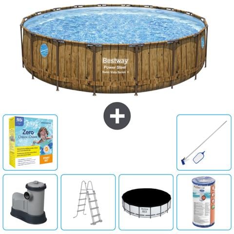 Piscina Fuori Terra - In Giro - 549x122 Cm - Bruin - Include Accessori Coordinati Cb36 - Foto 1
